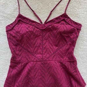 Beautiful Fuchsia, Size 8, WHBM Summer Top